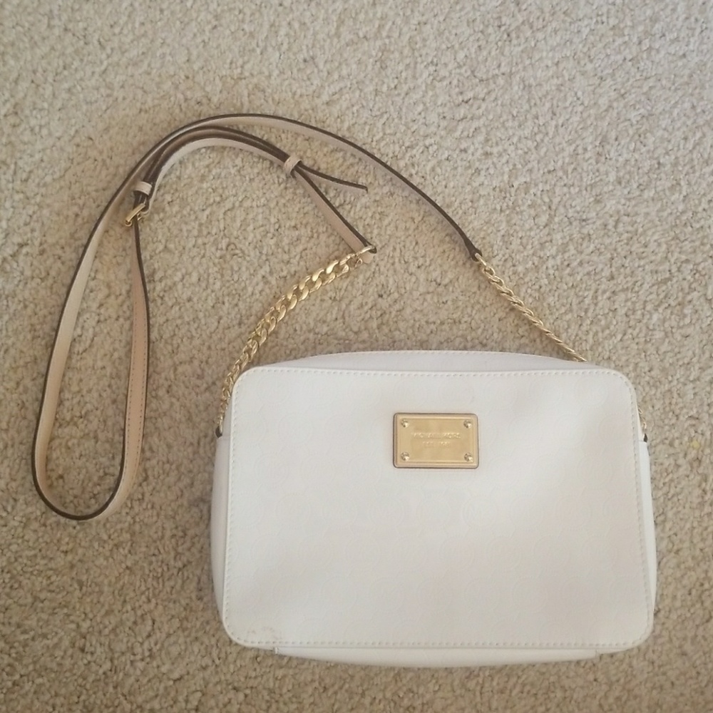 White crossbody MK